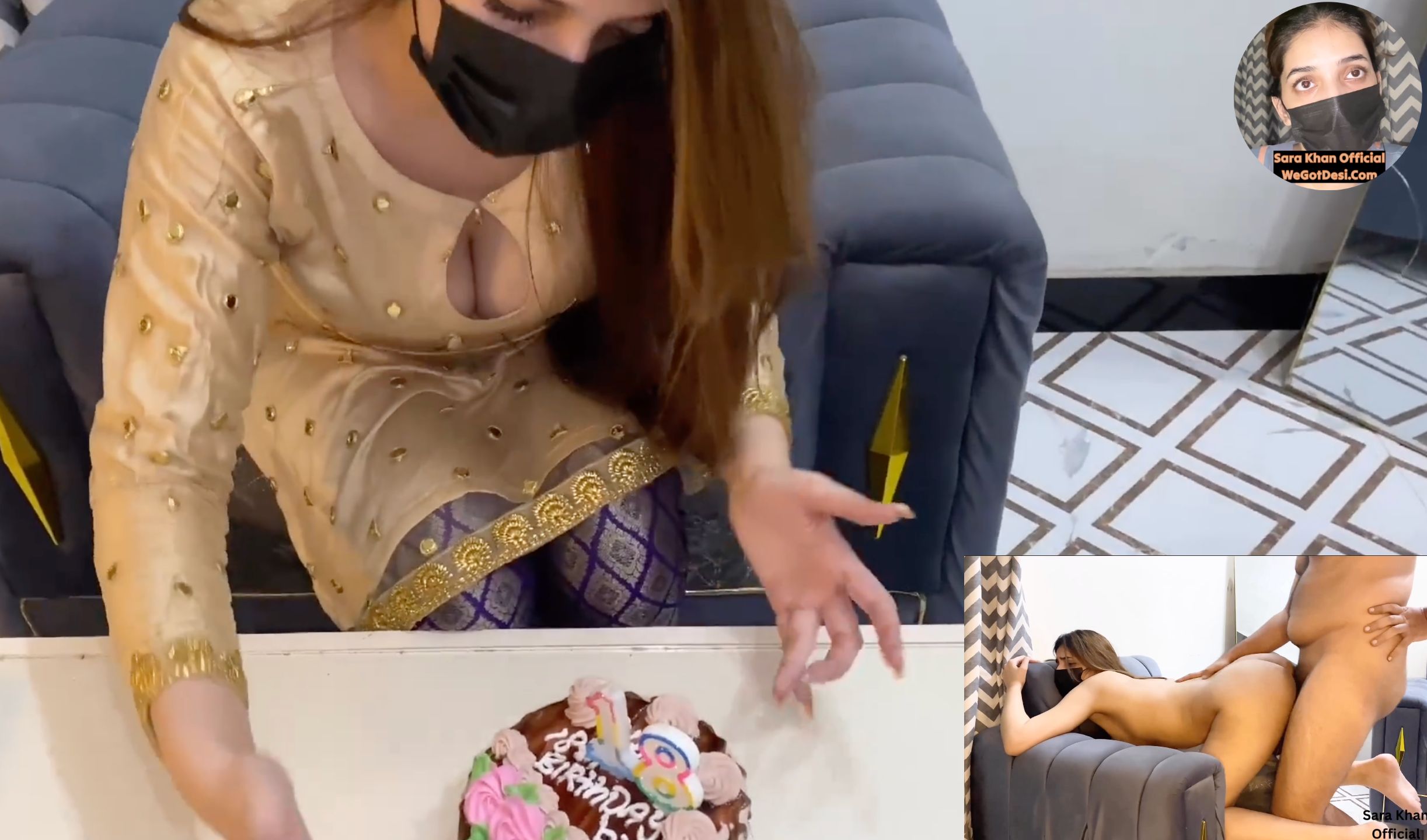 Stepsister Gave the Best 18th Birthday Present to Her Stepbrother Sarakhan Full Porn Video