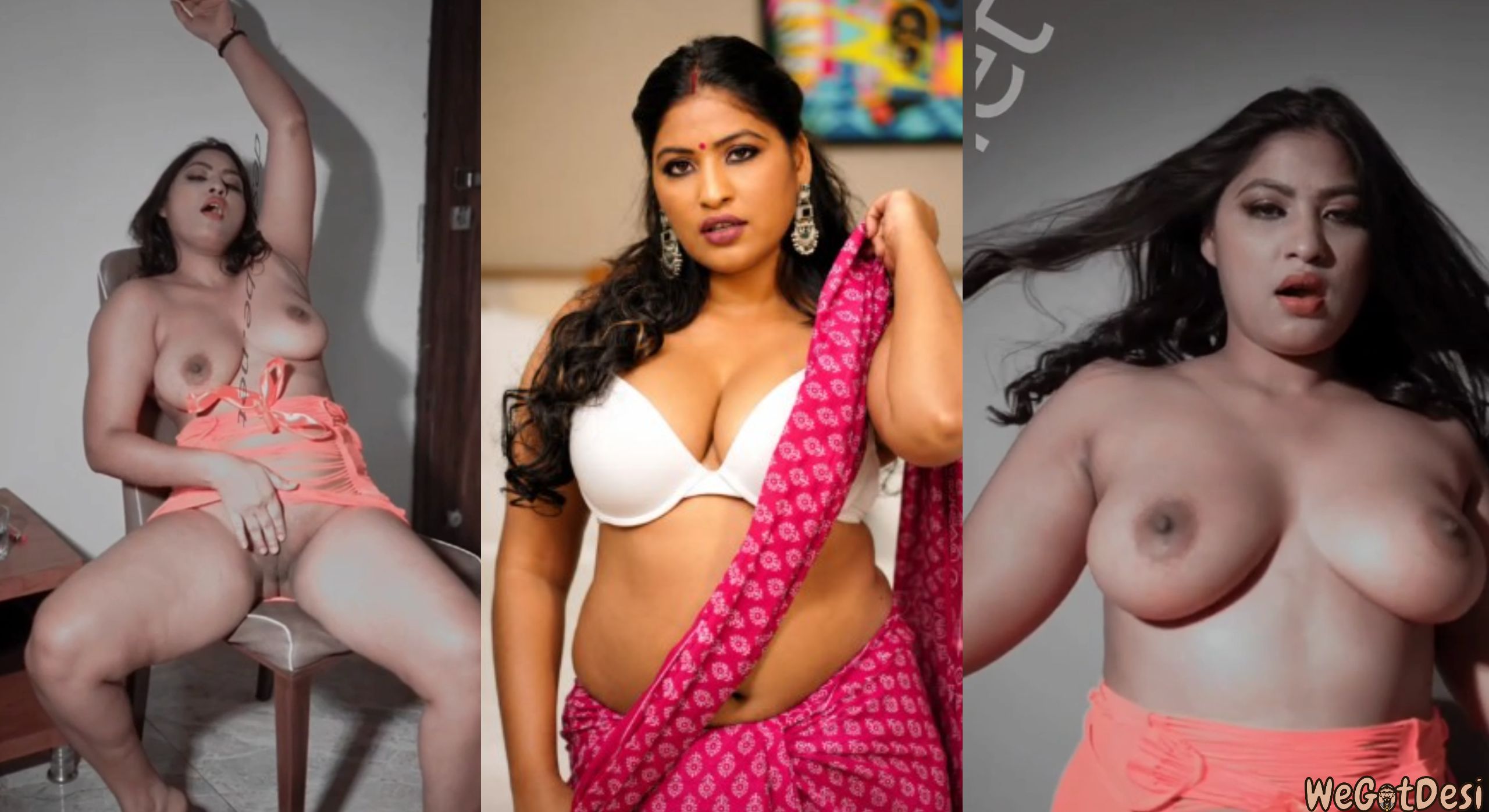Anjali Gaud Strips Sexy Dress Big Boobs and Pussy Rubbing Viral video