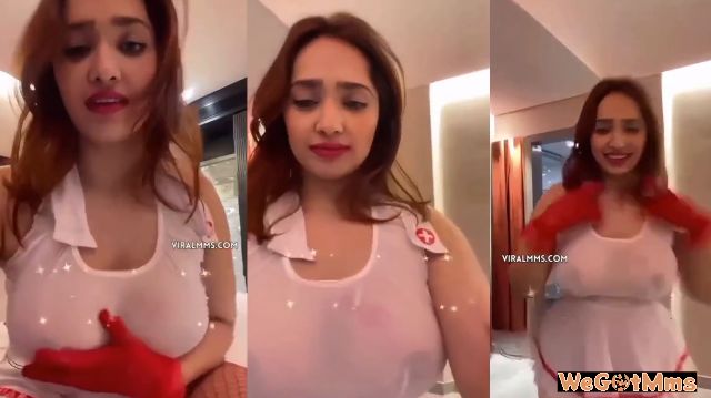 Aditi Mistry Nude Boobs Exposed See-Through Nurse Costume